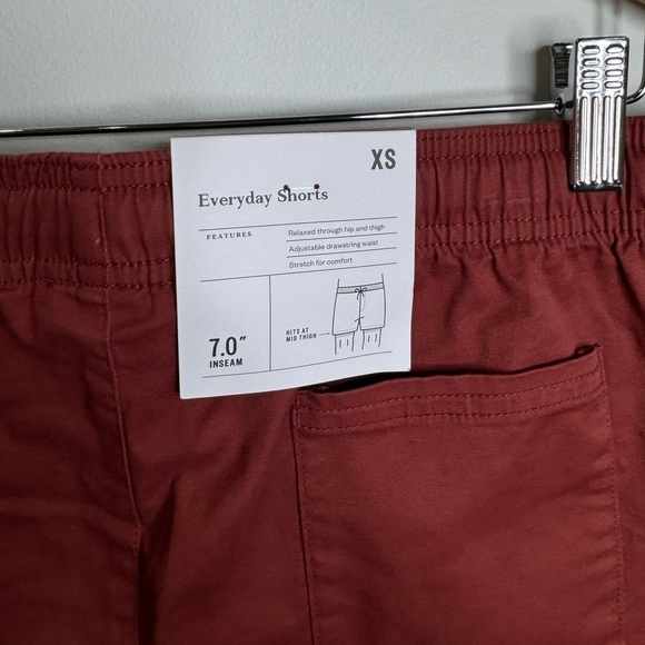 Goodfellow & Co Everyday Burnt Red Men’s Shorts (XS) - Picture 5 of 6